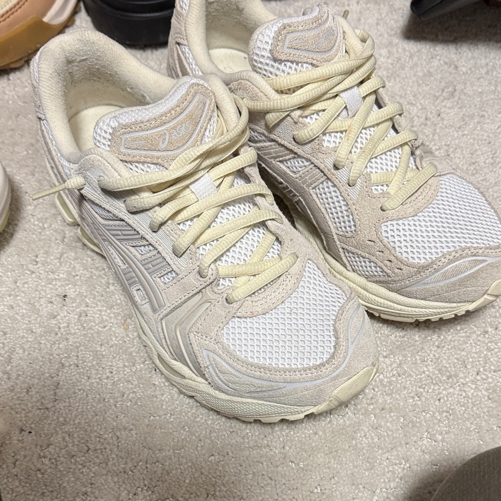 Asics Women's Athletic Shoes in Cream and Tan